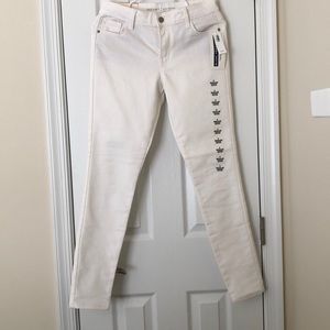 Old Navy Rockstar Super Skinny White Jeans